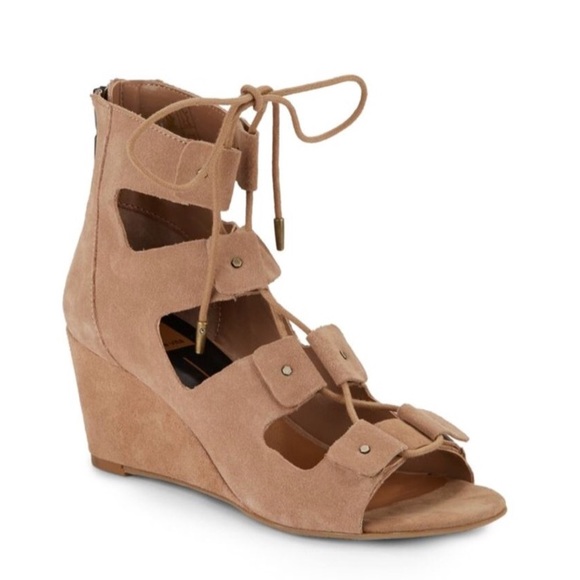 Dolce Vita Lorena Suede Laceup Wedge 